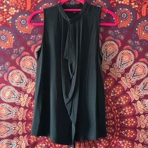 NWOT Ann Taylor DARK green sleeveless blouse